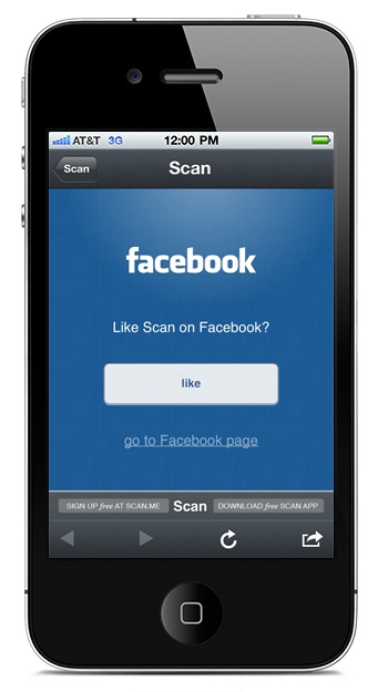 FaceBook Like QR Code iPhone App